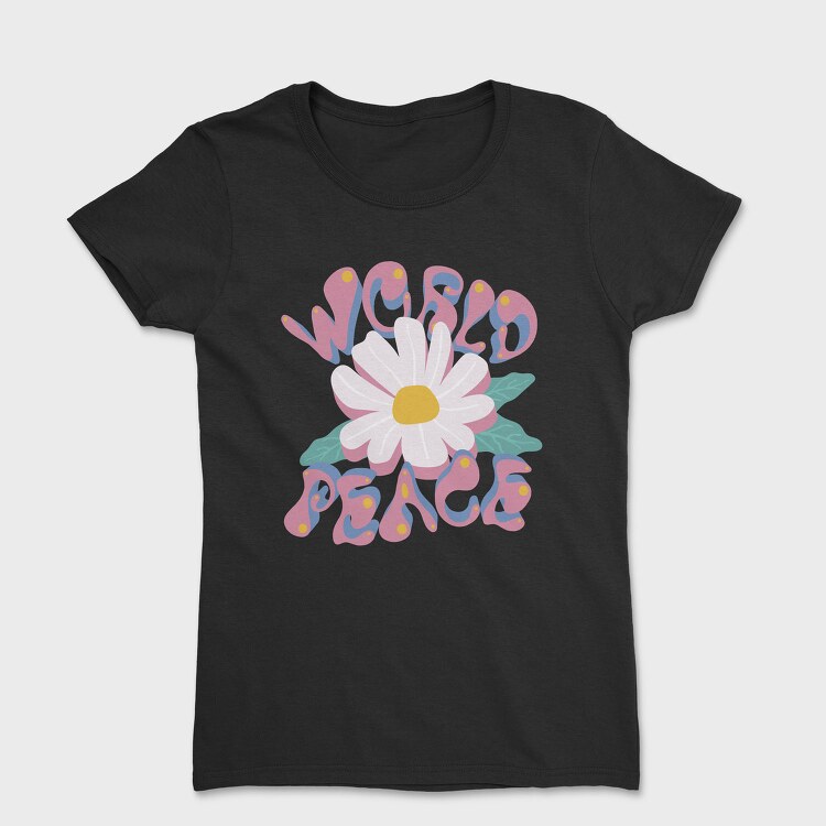Peaceful Bloom Vibes, Tricou Femei