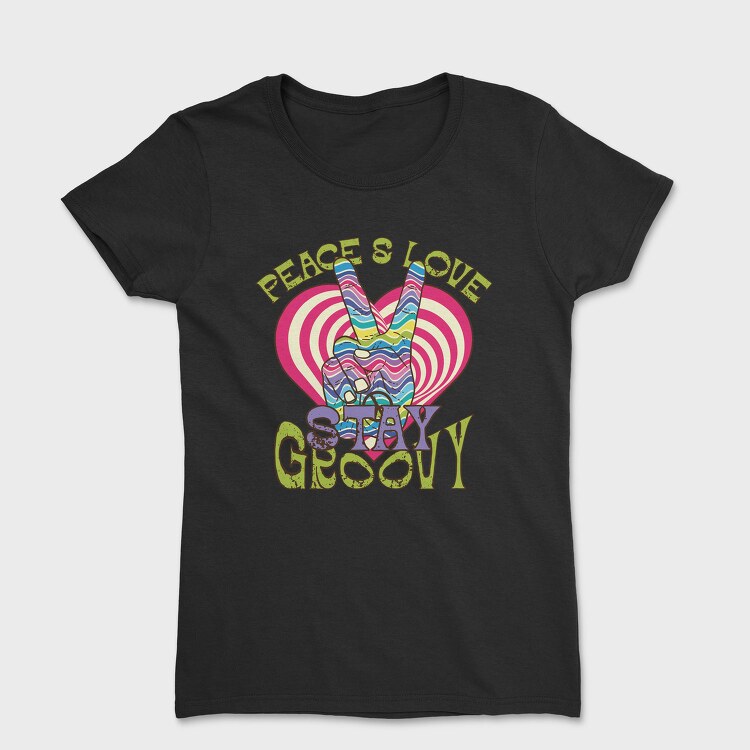 Peace Love Vibes, Tricou Femei