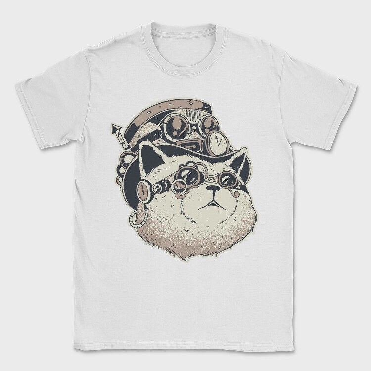 Pug Pilot Goggles, Tricou Barbati (Unisex)