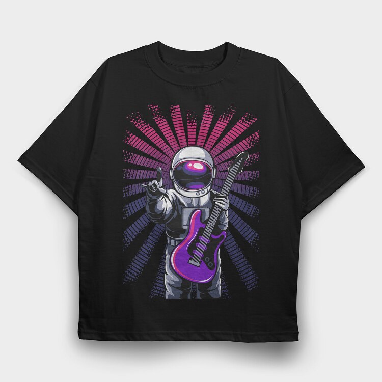 Space Rock Star, Tricou Oversize Barbati (Unisex)