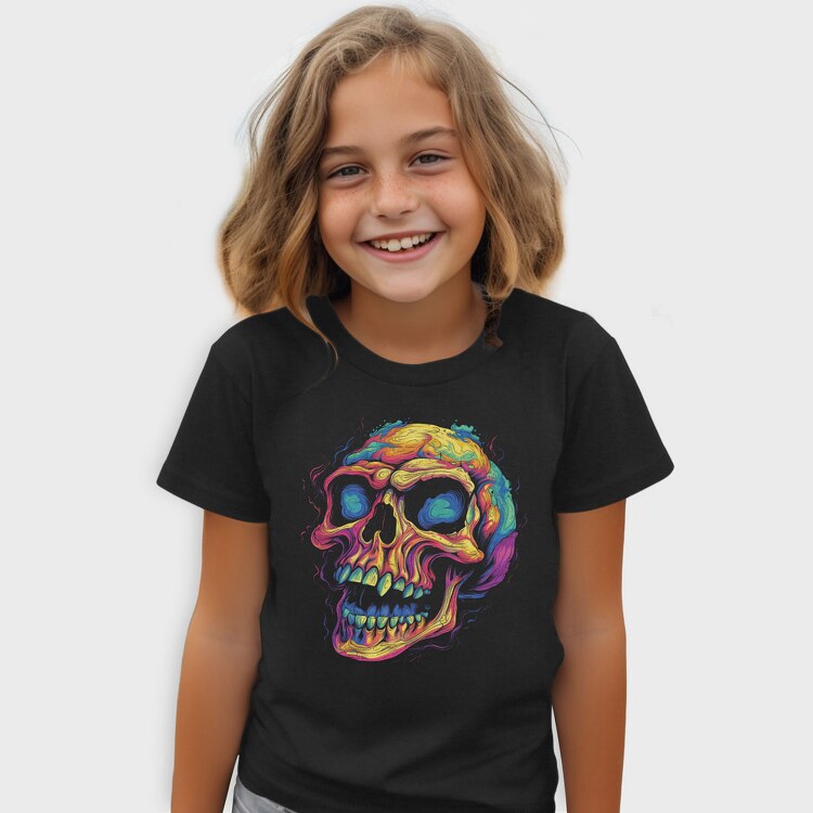 Colorful Skull, Tricou Copii