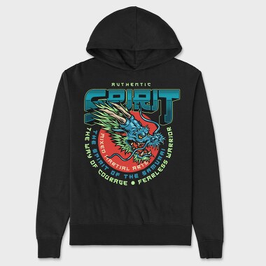 Spirit Of The Samurai, Hanorac Oversize Barbati (Unisex)