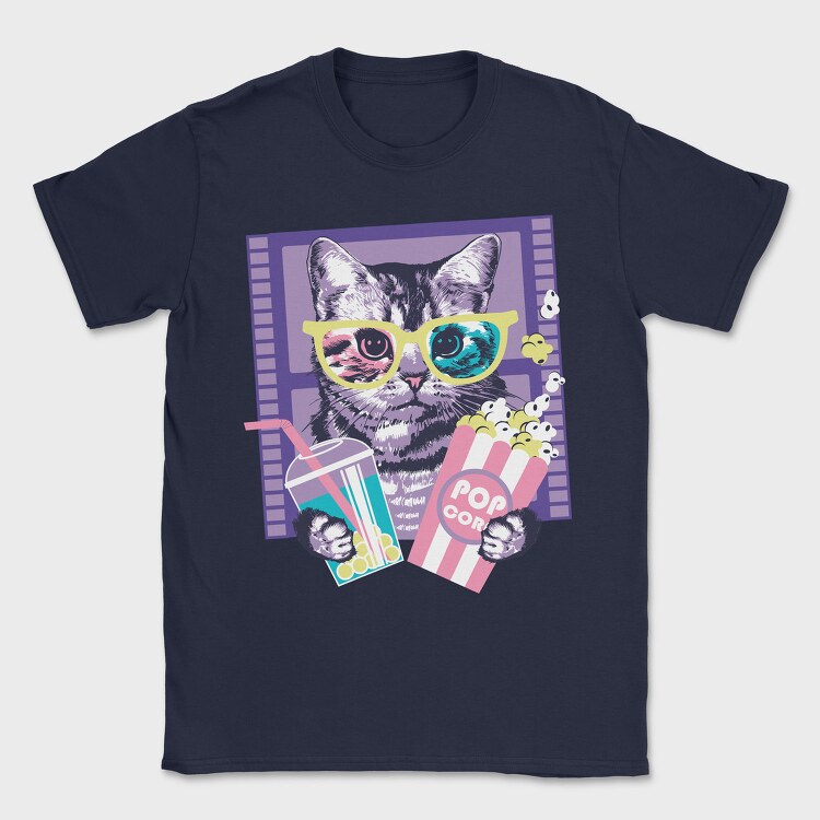 Popcorn Cat Vibes, Tricou Barbati (Unisex)