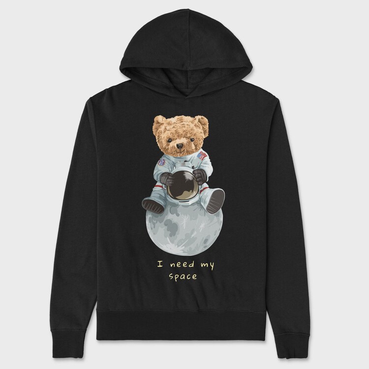 Teddy Moon Space, Hanorac Oversize Barbati (Unisex)