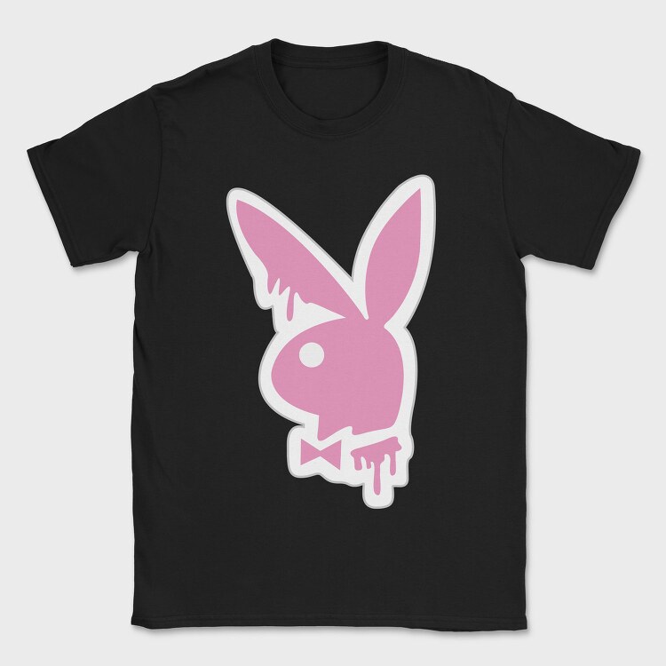 Pink Bunny Bowtie, Tricou Barbati (Unisex)