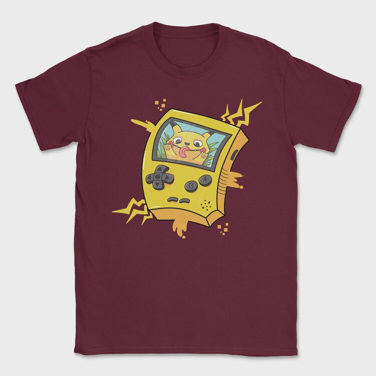 Pikachu Game Console, Tricou Barbati (Unisex)