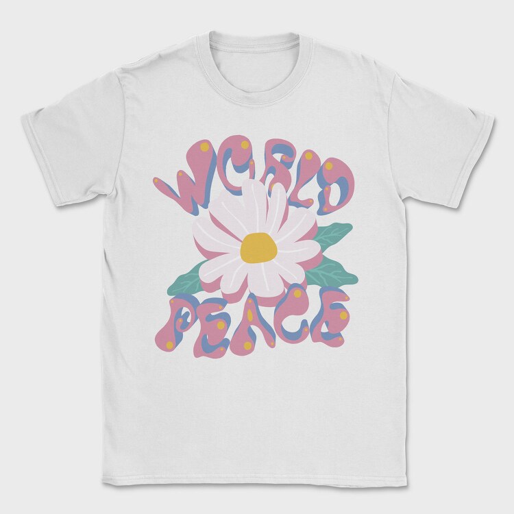 Peaceful Bloom Vibes, Tricou Barbati (Unisex)