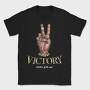 Peace Victory Never Give Up, Tricou Barbati (Unisex)