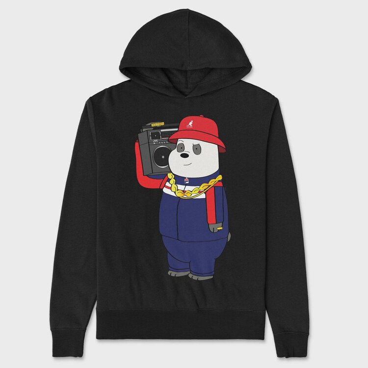 Party Bear Boombox, Hanorac Oversize Barbati (Unisex)