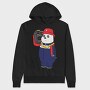 Party Bear Boombox, Hanorac Oversize Barbati (Unisex)