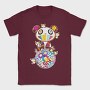 Panda Pop Art Blooms, Tricou Barbati (Unisex)