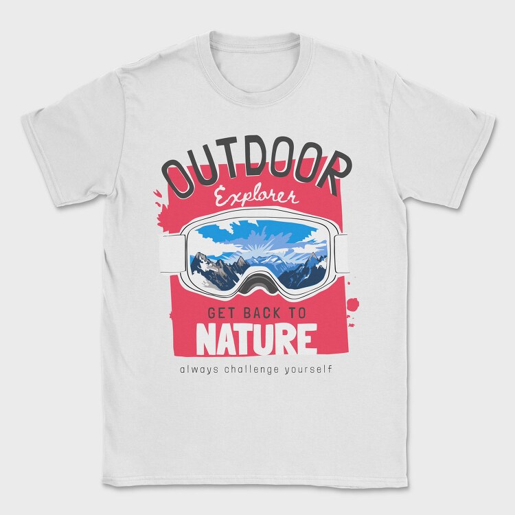 Outdoor Explorer Goggles, Tricou Barbati (Unisex)