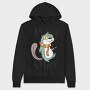 Otter Scarfed Night Stroll, Hanorac Oversize Barbati (Unisex)