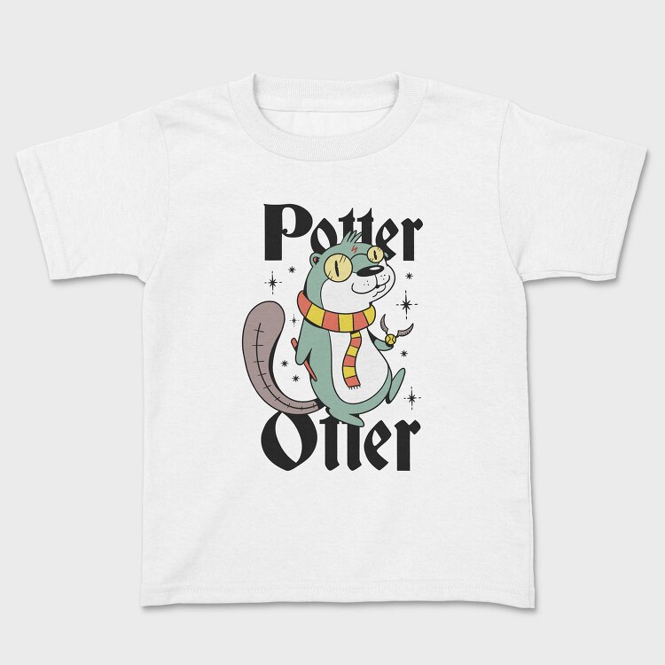 Otter Scarfed Night Stroll, Tricou Copii