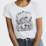 Frog Cottagecore Moon, Tricou Femei
