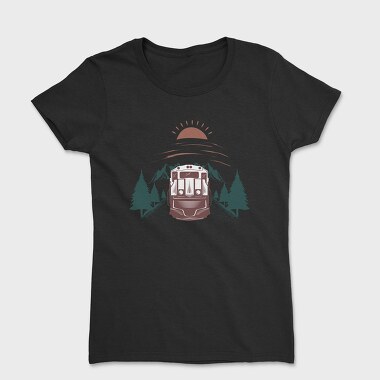 Train Mountain Sunrise, Tricou Femei