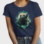 Bear With Mountains Moon, Tricou Femei