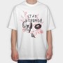 Live Your Life Skull, Tricou Oversize Barbati (Unisex)