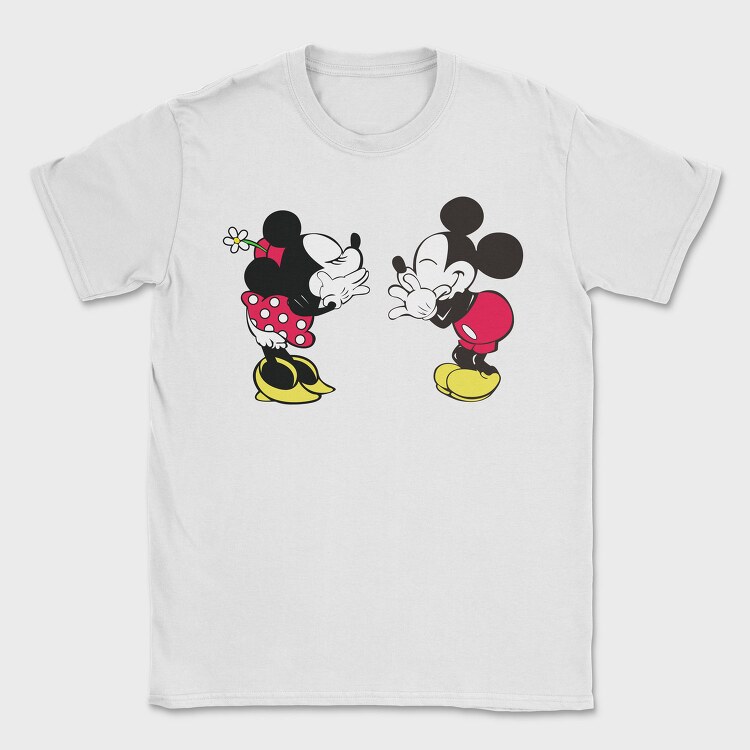 Mickey Minnie Love Affair, Tricou Barbati (Unisex)
