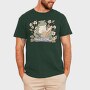 Frog Reading Cottagecore, Tricou Barbati (Unisex)
