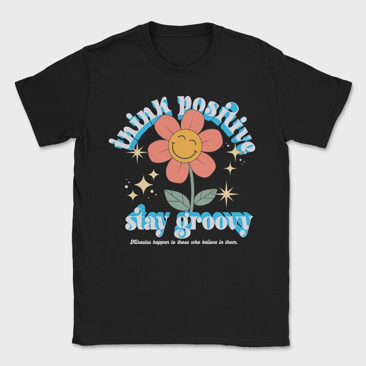Groovy Flower Vibes, Tricou Barbati (Unisex)