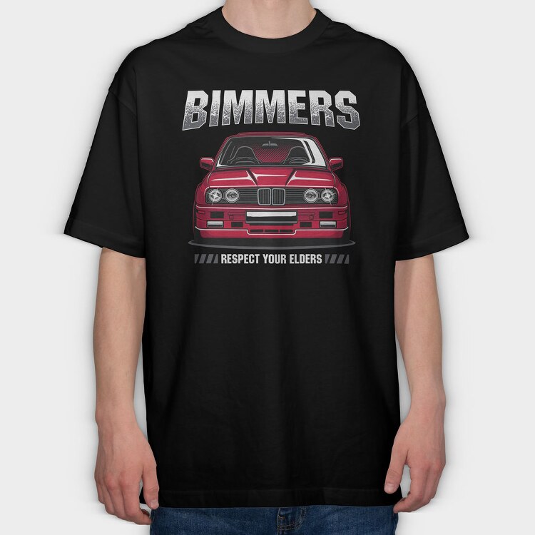Bmw Lovers Edition, Tricou Oversize Barbati (Unisex)