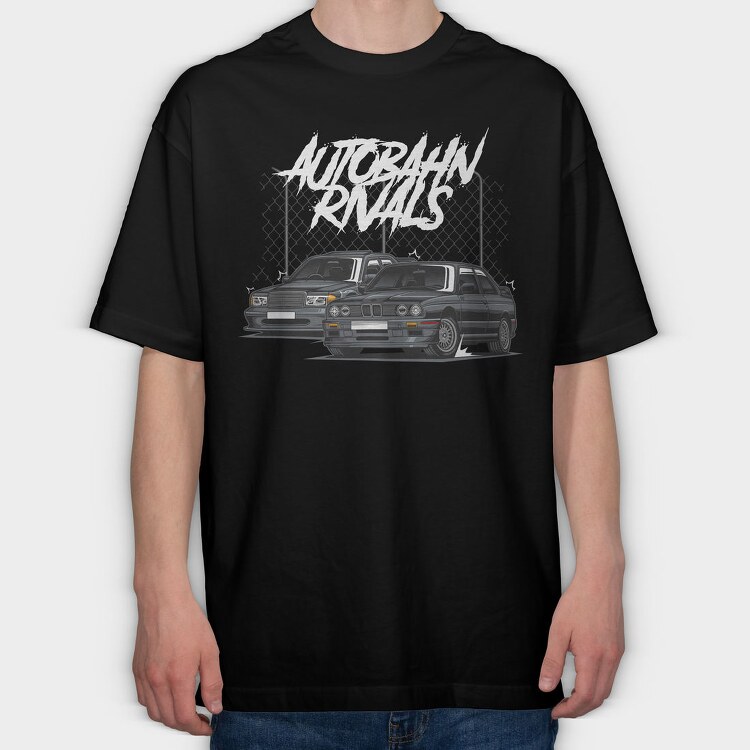 E30 Street Race, Tricou Oversize Barbati (Unisex)