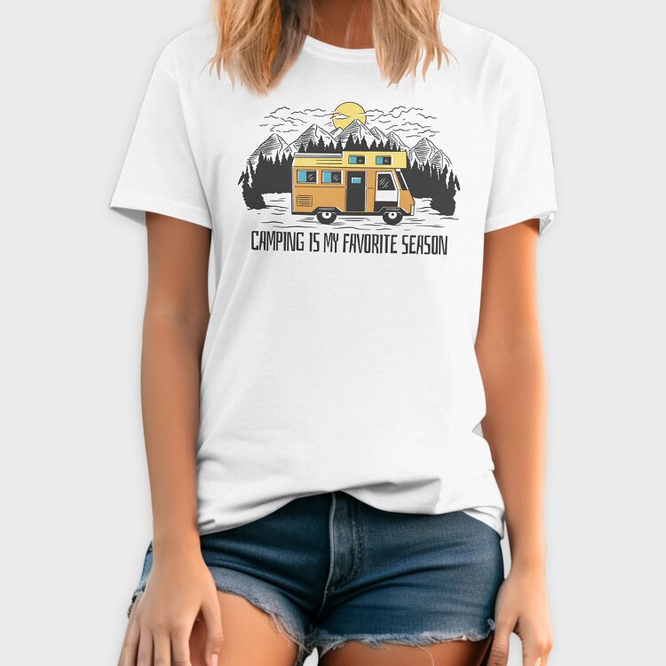Camping Season, Tricou Barbati (Unisex)