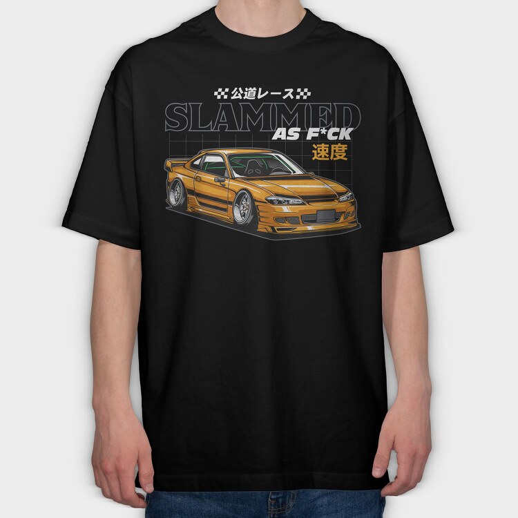 Slammed Speed, Tricou Oversize Barbati (Unisex)