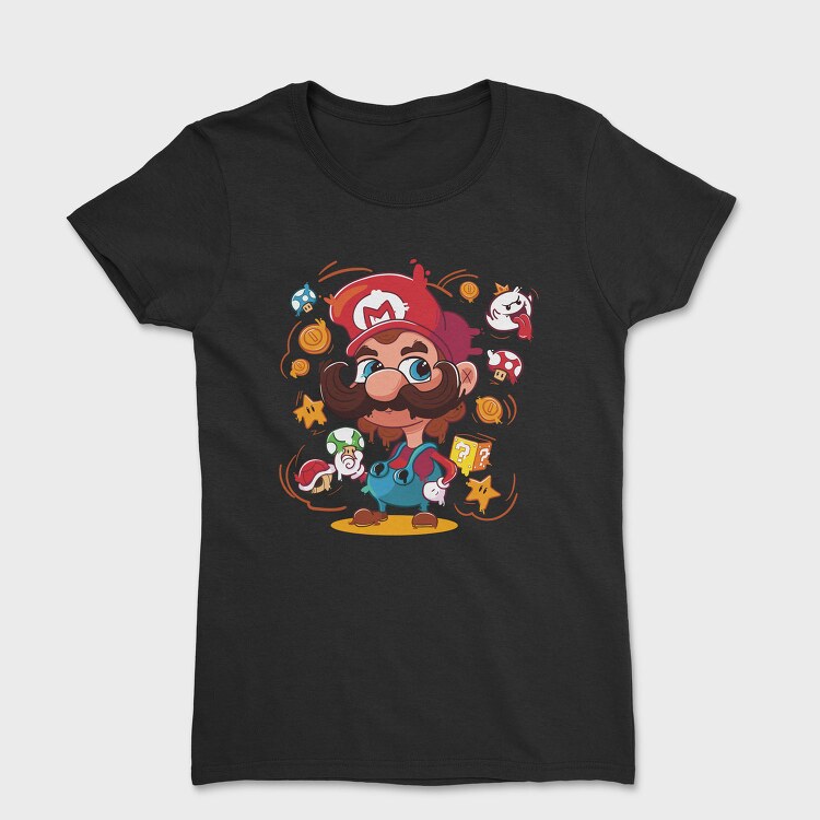 Mario Mustache Madness, Tricou Femei