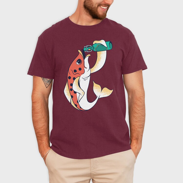 Beer Fish, Tricou Barbati (Unisex)