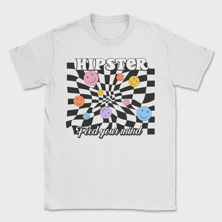 Hipster Smiley Vibes, Tricou Barbati (Unisex)