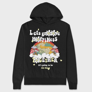 Happy Together Vibes, Hanorac Oversize Barbati (Unisex)