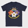 Flower Power Smiley, Tricou Barbati (Unisex)