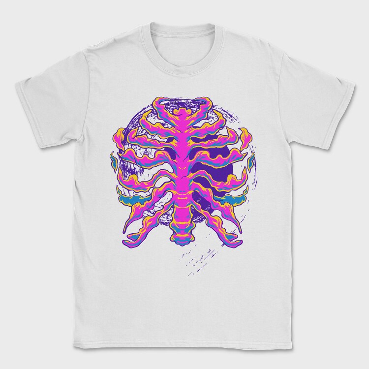 Flame Heart Burst, Tricou Barbati (Unisex)