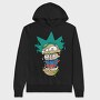 Melting Rick Crown, Hanorac Oversize Barbati (Unisex)