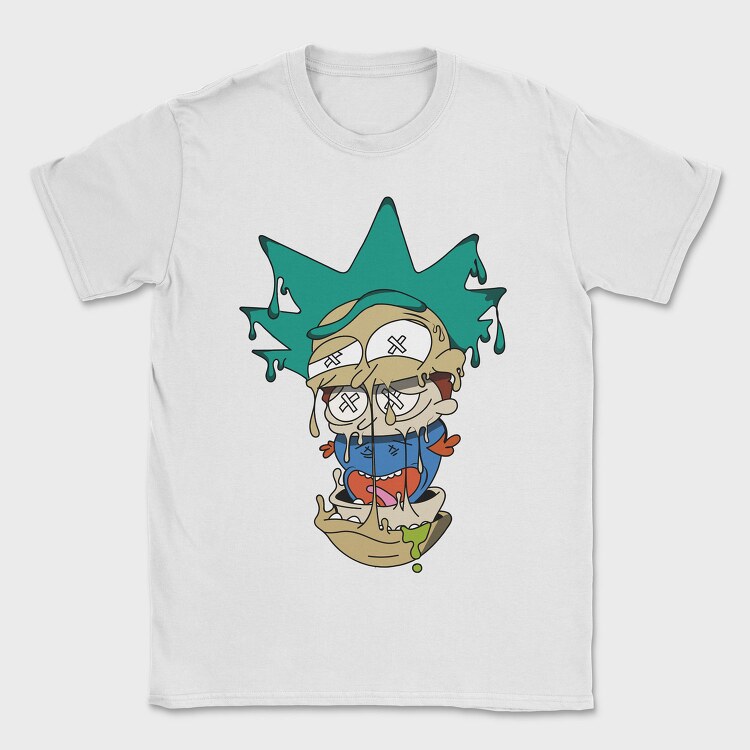 Melting Rick Crown, Tricou Barbati (Unisex)