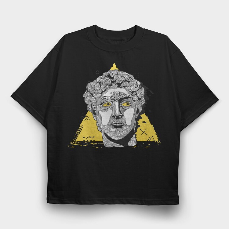 Medusas Gaze, Tricou Oversize Barbati (Unisex)