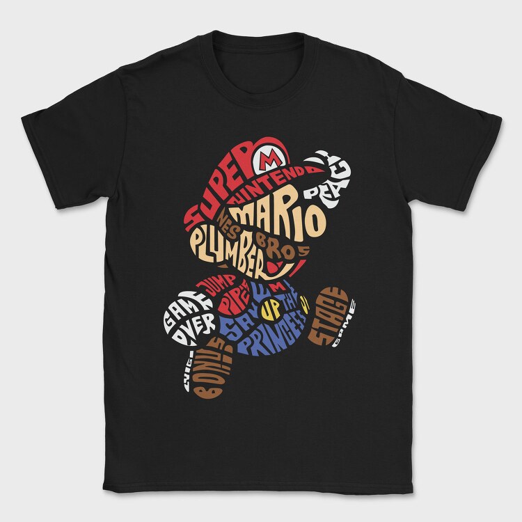 Mario Bros Adventure, Tricou Barbati (Unisex)