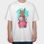 Lynx Sweater Scarf, Tricou Oversize Barbati (Unisex)