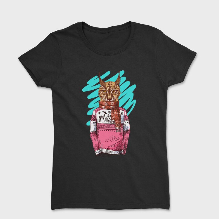 Lynx Sweater Scarf, Tricou Femei