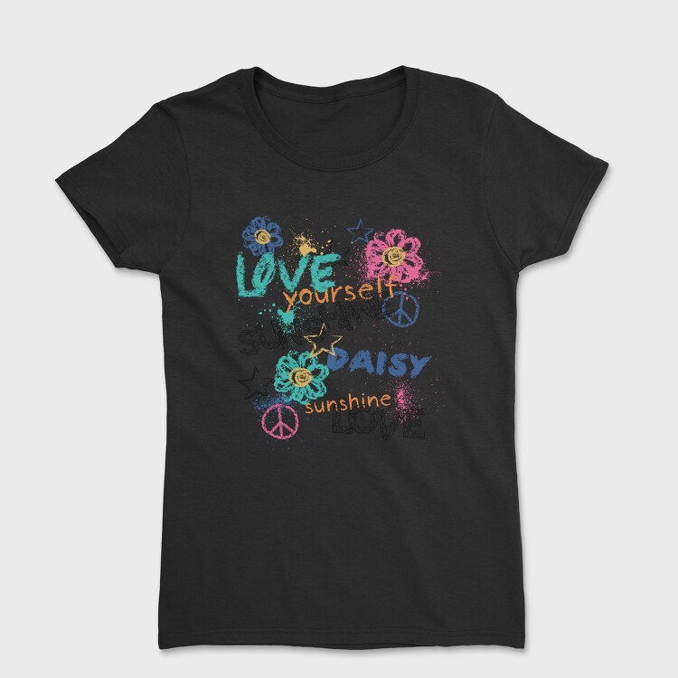 Love Yourself Daisy Sunshine, Tricou Femei