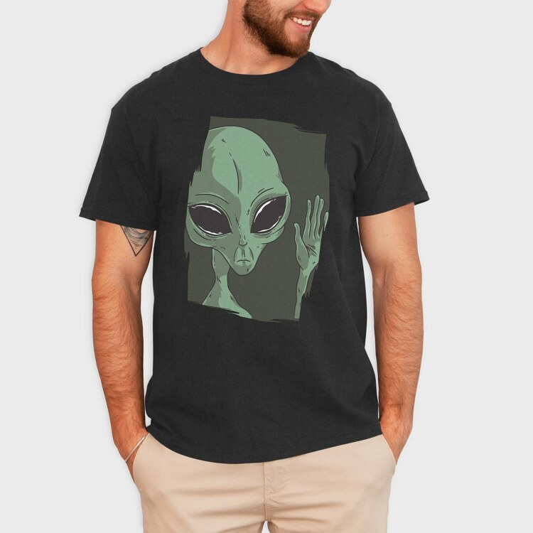 Sad Alien, Tricou Barbati (Unisex)