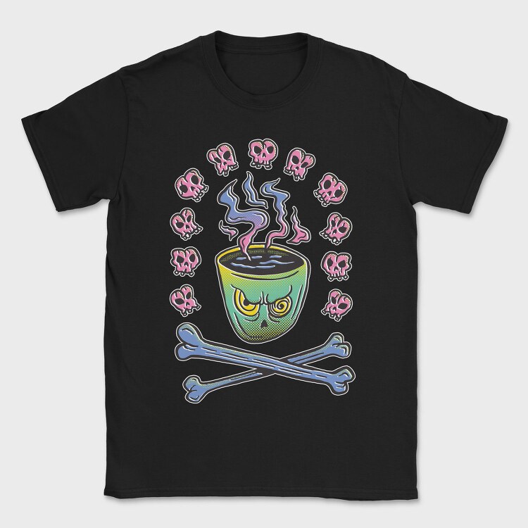 Evil Coffee Mug Bones, Tricou Barbati (Unisex)