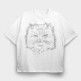 Evil Persian Cat, Tricou Oversize Barbati (Unisex)