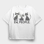 Ew People Cats, Tricou Oversize Barbati (Unisex)