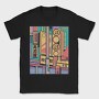 Japanese City Colorful, Tricou Barbati (Unisex)