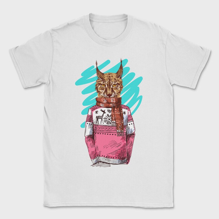 Lynx Sweater Scarf, Tricou Barbati (Unisex)
