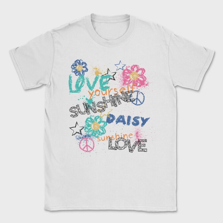 Love Yourself Daisy Sunshine, Tricou Barbati (Unisex)