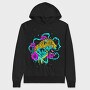 Leopard Flow Floral, Hanorac Oversize Barbati (Unisex)